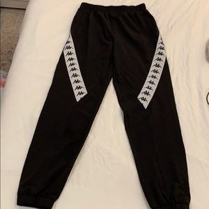 Black Kappa Track Pants